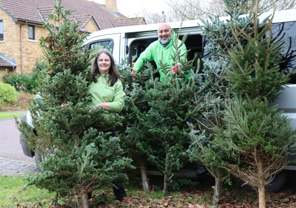 CHSW fundraisers Ruth Morgan and Gubs Hayer at Little Bridge House in Fremington, North Devon