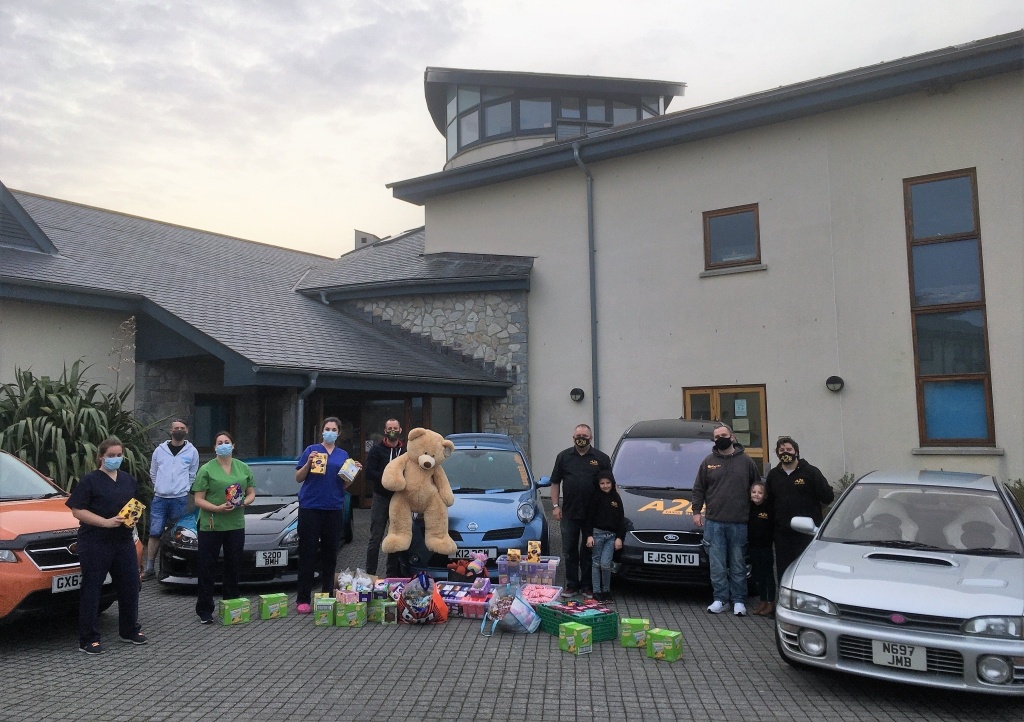 Rob Selby and friends donated Easter eggs and other gifts to Little Harbour 