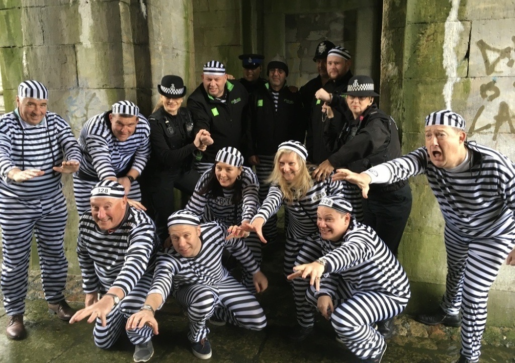 Prisoners getting arrested at Jail and Bail Plymouth 2018