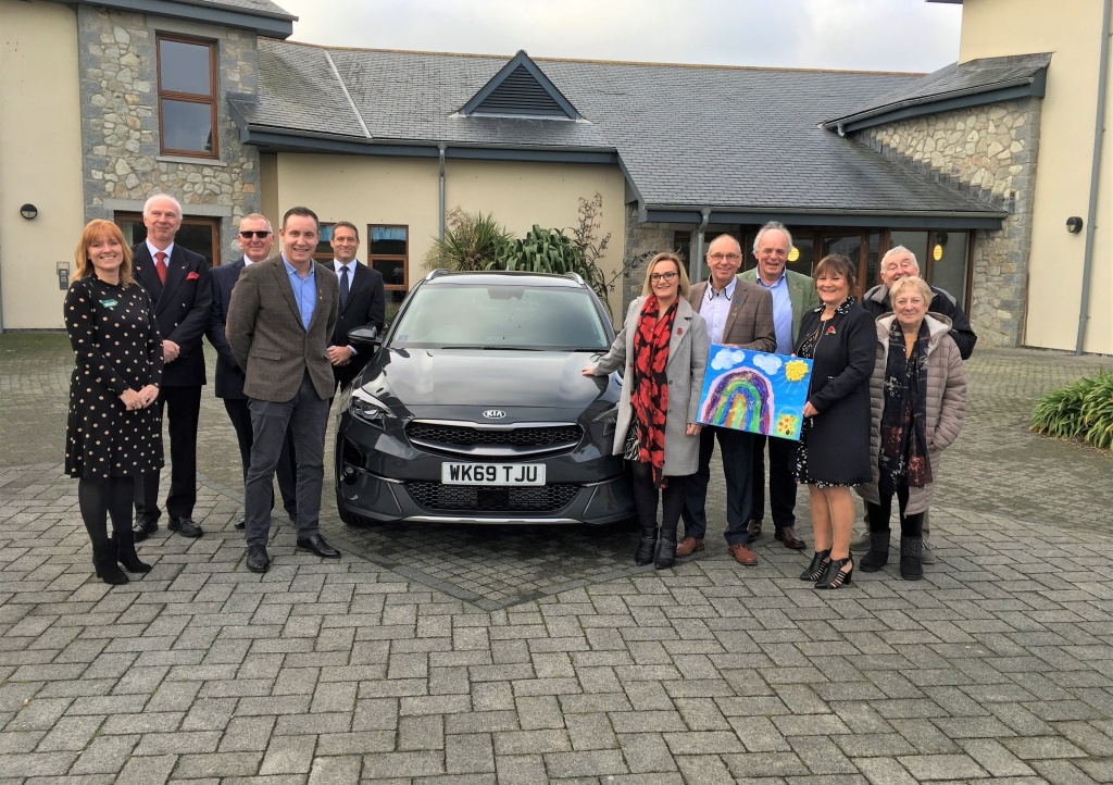 Presentation of new sibling car at Little Harbour