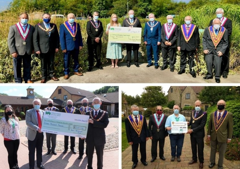 Freemasons from across the West Country have made a £29,000 donation to CHSW