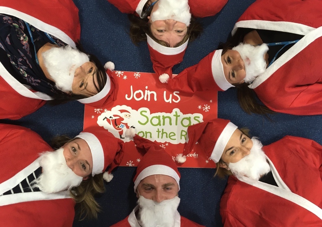 Ocean sponsor Santas on the Run at the Eden Project