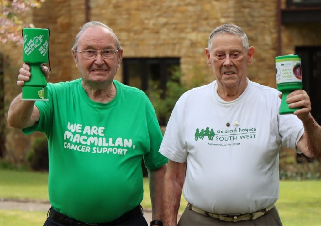 Arthur Bennett (left) and Ray Hales will be taking to the skies on July 10. Pic: CHSW