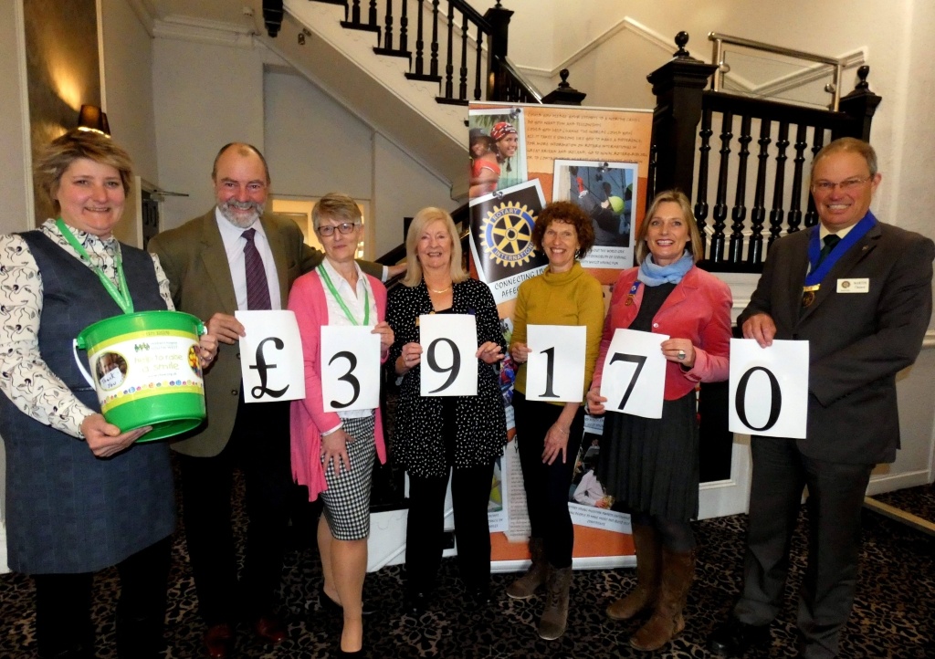 Rotary Club of Bideford and Rotary Club of Uelzen helped raise £39,170 for CHSW