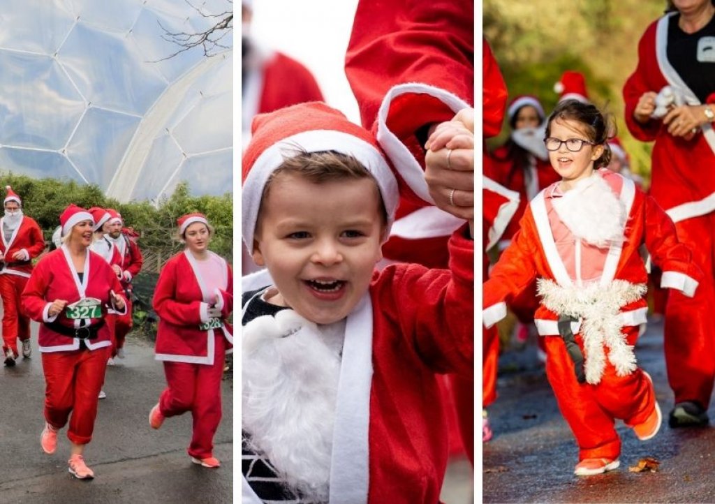 Santas on the Run Goes Freestyle comes to Eden, Rosemoor and Ashton Court on December 5