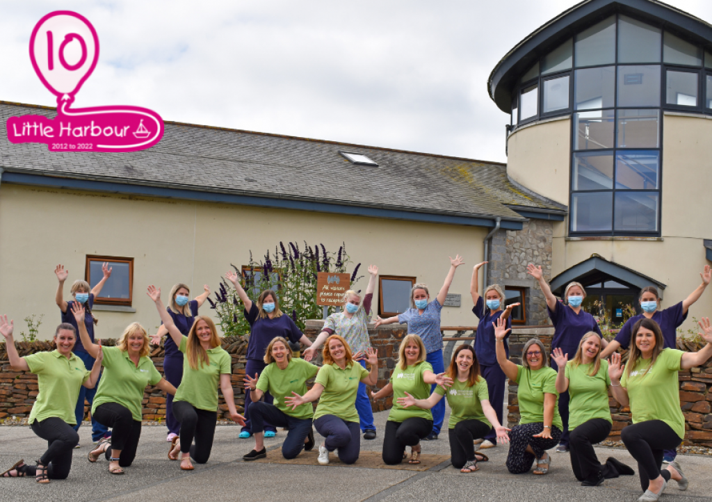 Care and fundraising staff celebrate 10 years of Little Harbour