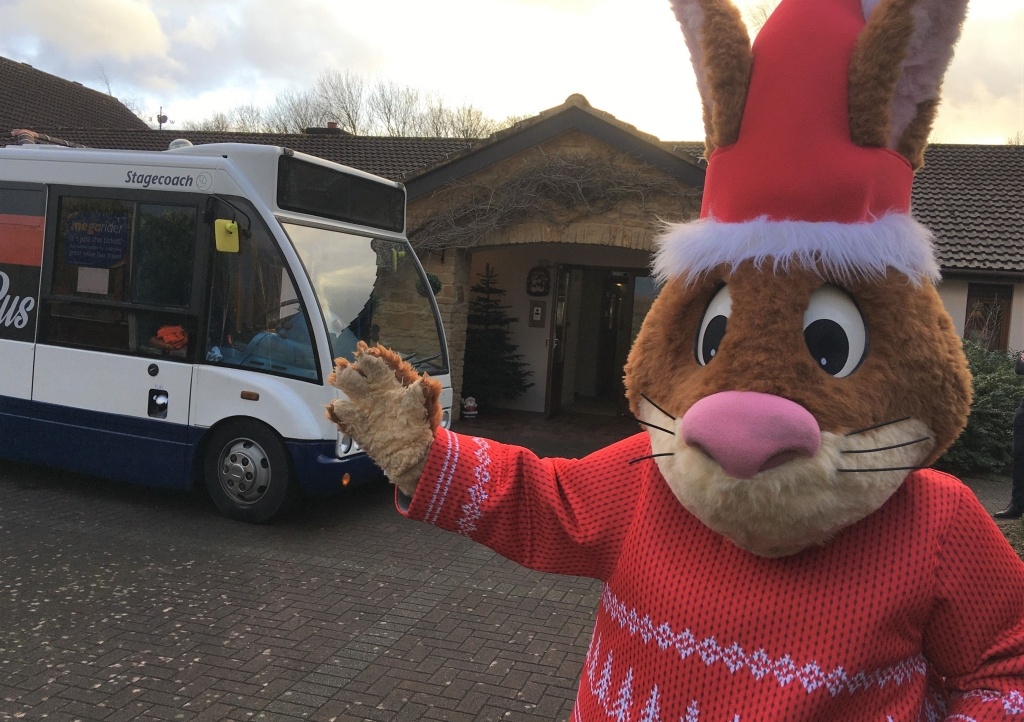 Gary the Stagecoach Rabbit at Little Bridge House