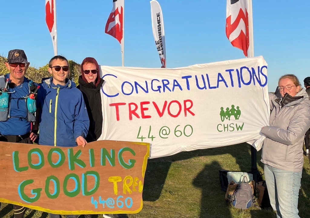 Trevor Lee and his support crew