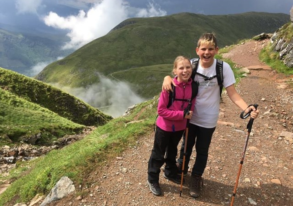 Bodie and Gracie Blake on Ben Nevis