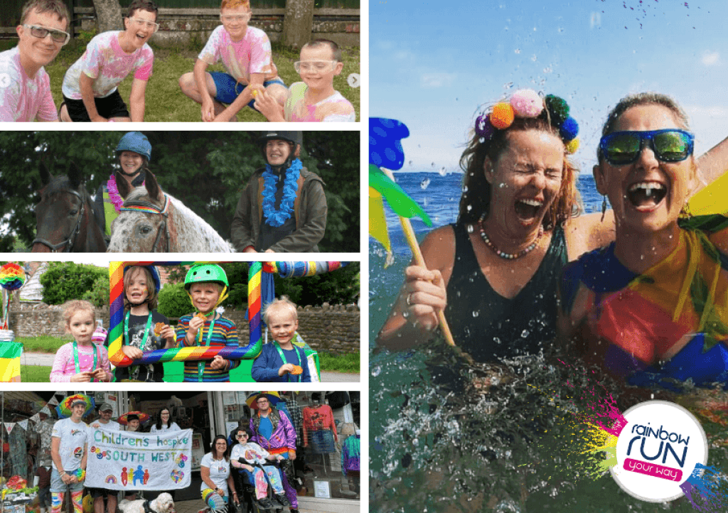 Supporters got involved in Rainbow Run Your Way in a range of creative ways