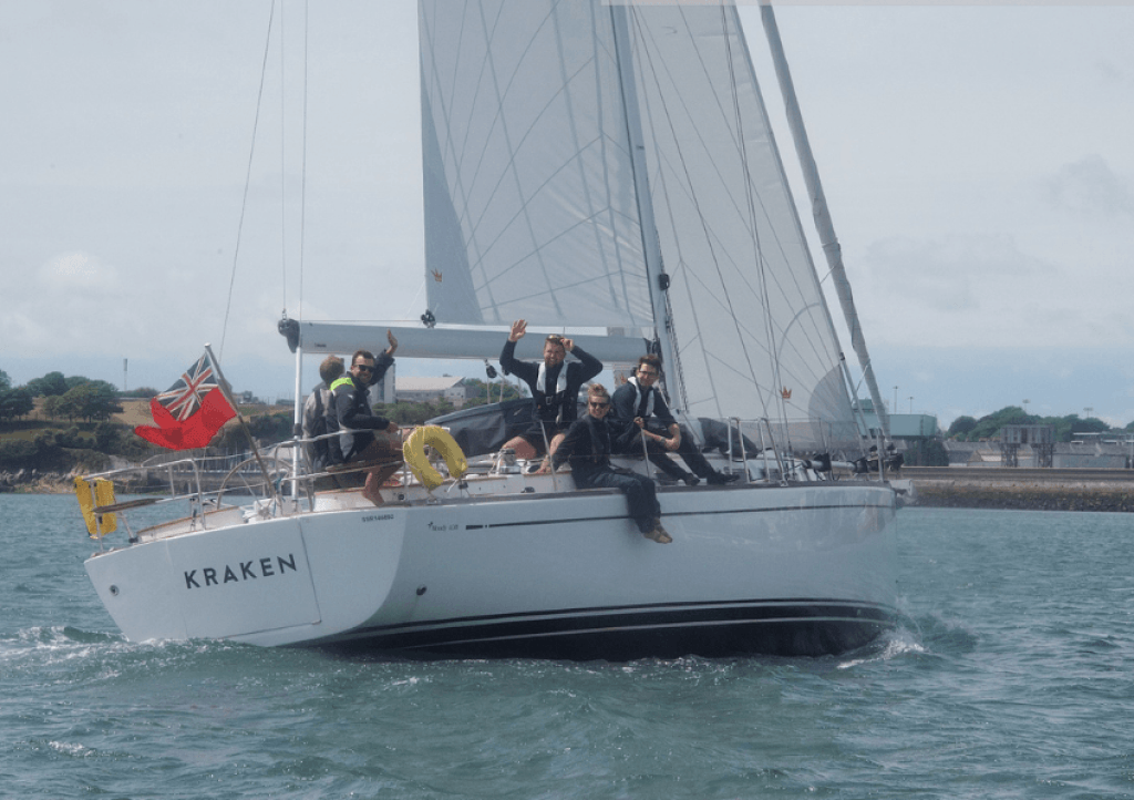 Kraken and crew after completing the Eddystone Sailing Pursuit