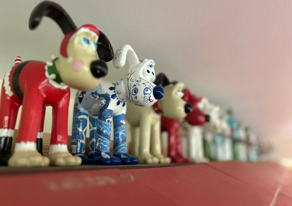 Ollie's collection of Gromits at Charlton Farm