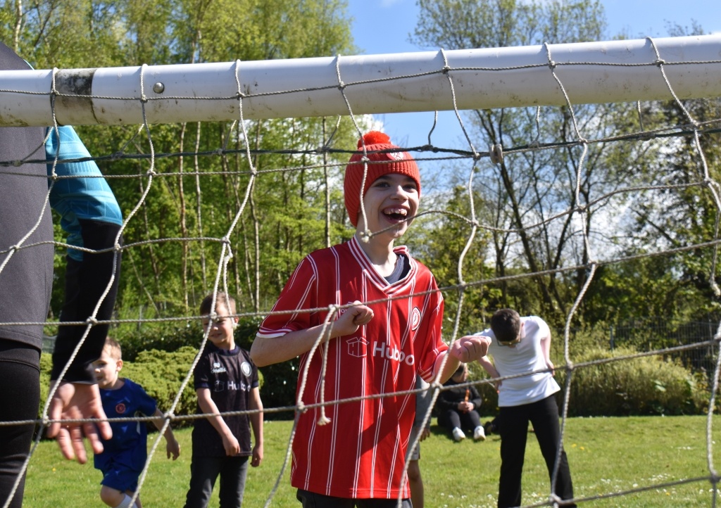 Bristol City FC squad visit Charlton Farm