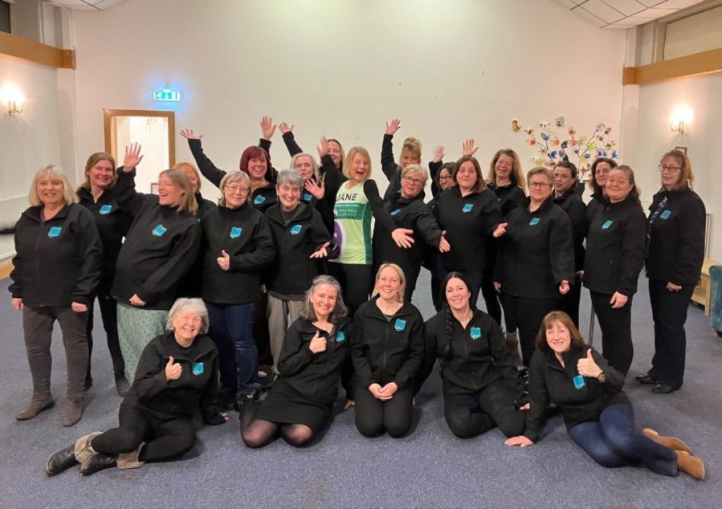 Jane Batchelor and the Chivenor Military Ladies Choir