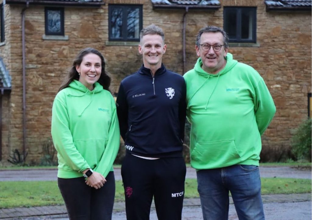 Max Waller with CHSW fundraisers Mary Gray and Steve Warner at Little Bridge House