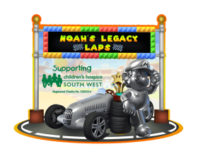 A Mario Kart figure and the CHSW logo