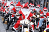 Santas On A Bike