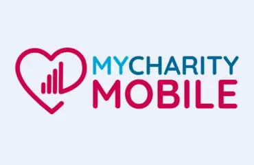 mycharity mobile logo purple bg