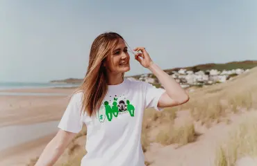 Woman on beach