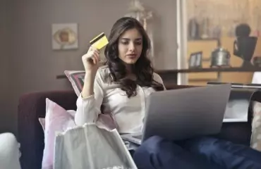 Woman shopping online Woman shopping online